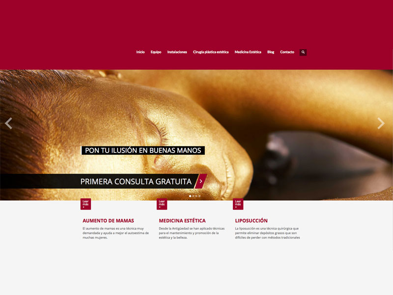 Creación de la página web de la Doctora Maria Yagües.
