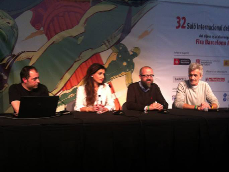 Presentacion de la revista CMC Entertaiment en el Salon del Comic de Barcelona.